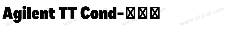 Agilent TT Cond字体转换 Agilent TT Cond字体转换